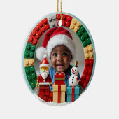 1st Christmas 2 sided Festive Builder セラミックオーナメント (右)