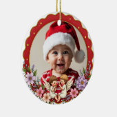 1st Christmas 2 sided Golden Keepsake セラミックオーナメント (右)