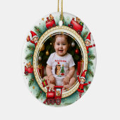 1st Christmas 2 sided, Holiday Express セラミックオーナメント (右)