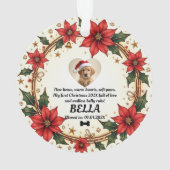 1st Christmas 2-sided Santa Paws Forever オーナメント (裏面)