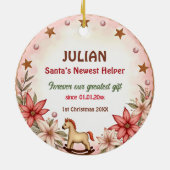 1st Christmas 2 sided, Toy Box Treasures セラミックオーナメント (裏面)