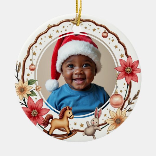 1st Christmas 2 sided, Toy Box Treasures セラミックオーナメント (正面)