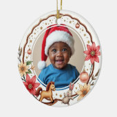 1st Christmas 2 sided, Toy Box Treasures セラミックオーナメント (左)