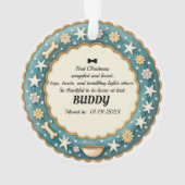 1st Christmas 2-sides Paw-liday Magic オーナメント (裏面)