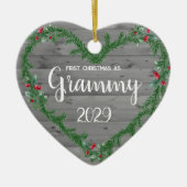 1st Christmas as Grammy セラミックオーナメント (正面)
