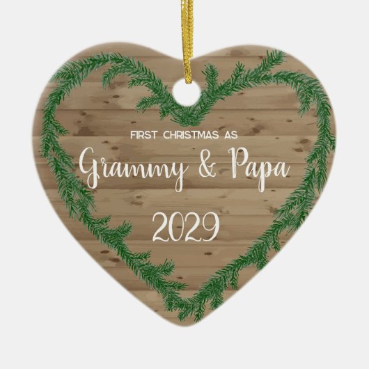 1st Christmas as Grammy セラミックオーナメント (正面)