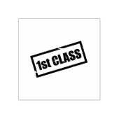 1st Class Top Performance Logo Document Seal Black ラバースタンプ (インプリント)
