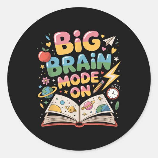 1st day of dchool for Boys, girls, students. Back ラウンドシール (正面)