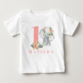1st elephant birthday tシャツ (正面)