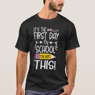 1st First Day Of School For Teacher Boys Girls Tee Tシャツ