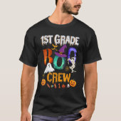 1st Grade Boo Crew Teacher Student  Halloween Cost Tシャツ (正面)