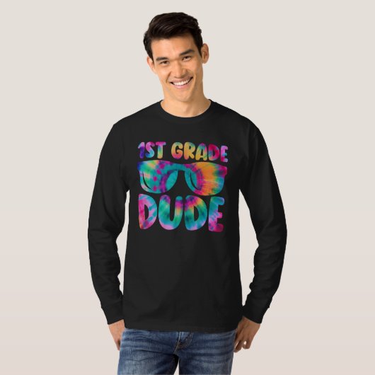 1ST Grade Dude Student Back To School First Grade Tシャツ (正面フル)