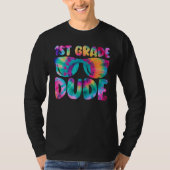 1ST Grade Dude Student Back To School First Grade Tシャツ (正面)