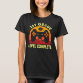 1st Grade Graduation Level Complete Video Game Gam Tシャツ (正面)