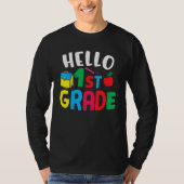 1st Grade Hello First Grade Tシャツ (正面)