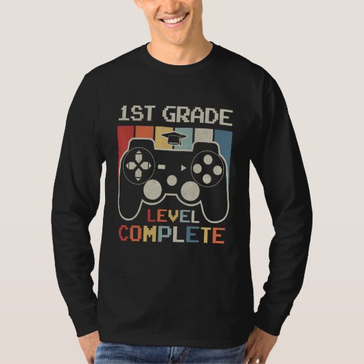 1st Grade Level Complete Game Controller Last Day  Tシャツ (正面)