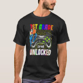 1st Grade Level Unlocked Video Game Back To School Tシャツ (正面)