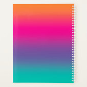 1st Grade Teacher Colorful Ombre Class プランナー手帳 (裏面)