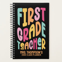 1st Grade Teacher Colorful Text Planner プランナー手帳