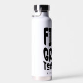 1st Grade Teacher Minimalist Text ウォーターボトル (右面)