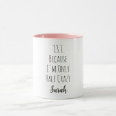 1st Half Marathon Funny Marathoner Runner Running マグカップ (中央)