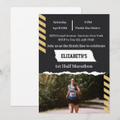 1st Half Marathon Runner First Running 13 1  招待状 (正面/裏面)