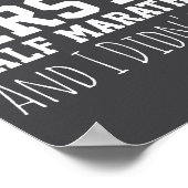 1st Half Marathon Runner Funny Running First  ポスター (角)