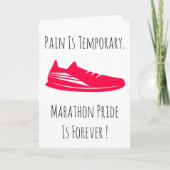 1st Marathon First Marathoner Running Runner Sport カード (正面)