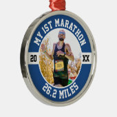 1st Marathon Runner First Running Marathoner 26 2 メタルオーナメント (右)