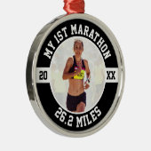 1st Marathon Runner First Running Marathoner 26 2 メタルオーナメント (右)