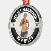 1st Marathon Runner First Running Marathoner 26 2 メタルオーナメント (左)