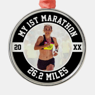 1st Marathon Runner First Running Marathoner 26 2 メタルオーナメント