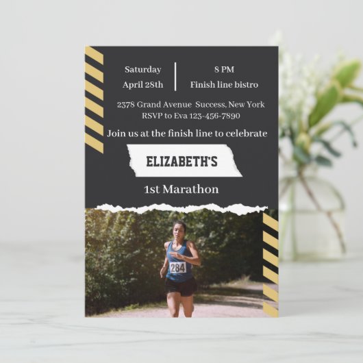 1st Marathon Runner First Running Sport 26 2 招待状 (スタンド正面)