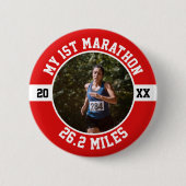 1st Marathon Running First Runner Sports 26 2 缶バッジ (正面)