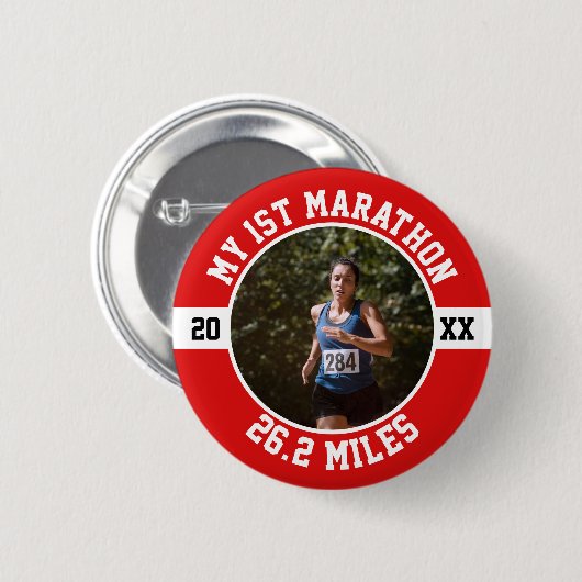 1st Marathon Running First Runner Sports 26 2 缶バッジ (正面&裏面)