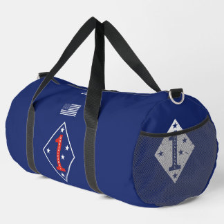 1st Marine Division Veteran Personalized ダッフルバッグ