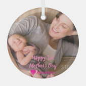 1st Mother's Day ガラスオーナメント (正面)
