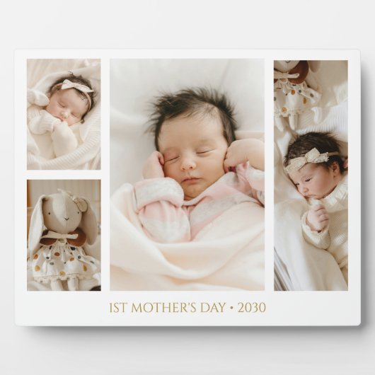 1st Mother's Day Photo collage Keepsake フォトプラーク (正面)