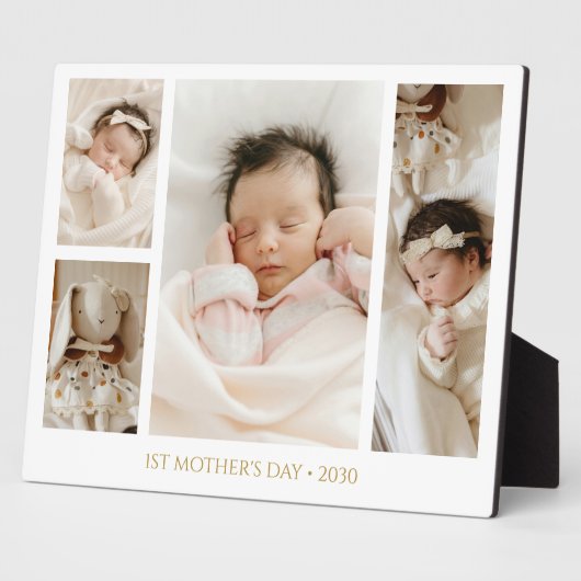 1st Mother's Day Photo collage Keepsake フォトプラーク (側面)
