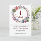 1st Paper Wedding Anniversary Floral セーブザデート (スタンド正面)
