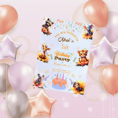 1st Party Animals Kids Birthday Invitation 招待状
