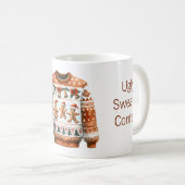 1st Place Winner Ugly Sweater Contest Gingerbread コーヒーマグカップ (正面右)