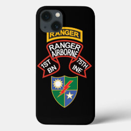1st Ranger BN、75th INF古いスタイルスクロール（タブ付） iPhone 13ケース