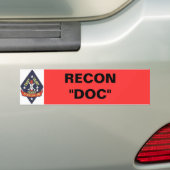 1st_recon-bn_insig、偵察の"DOC " バンパーステッカー (車上)