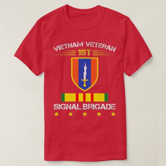 1st Signal Brigade Vietnam Veteran Png  Tシャツ (デザイン正面)