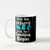 1st Time Grandma To Be First Time Grandma Grandmot コーヒーマグカップ (左)