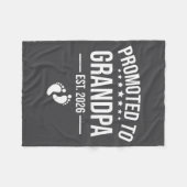 1st Time Grandpa Est 2026 New First Grandpa 2026  フリースブランケット (正面(横))