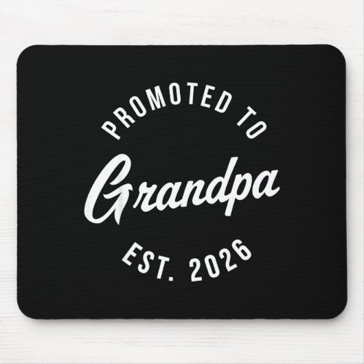 1st Time Grandpa Est 2026 New First Grandpa 2026  マウスパッド (正面)