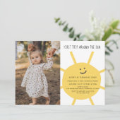 1st Tripザのまわりにサン誕生日写真 招待状 (スタンド正面)