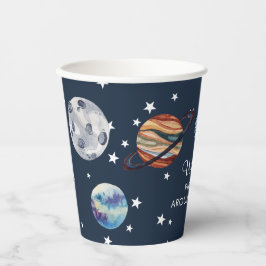 1st Trip Water Color Outer Space誕生日 紙コップ